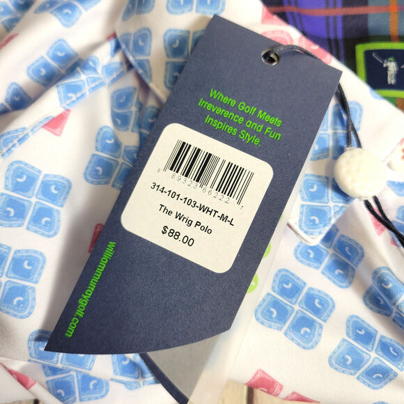 William Murray The Wrig Polo Shirt Mens Large Golf NEW Sports PGA - Picture 5 of 6